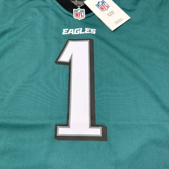 Nike Jalen Hurts Jersey Youth Boys Size L Midnight Green Philadelphia Eagles 90$ - Picture 4 of 16
